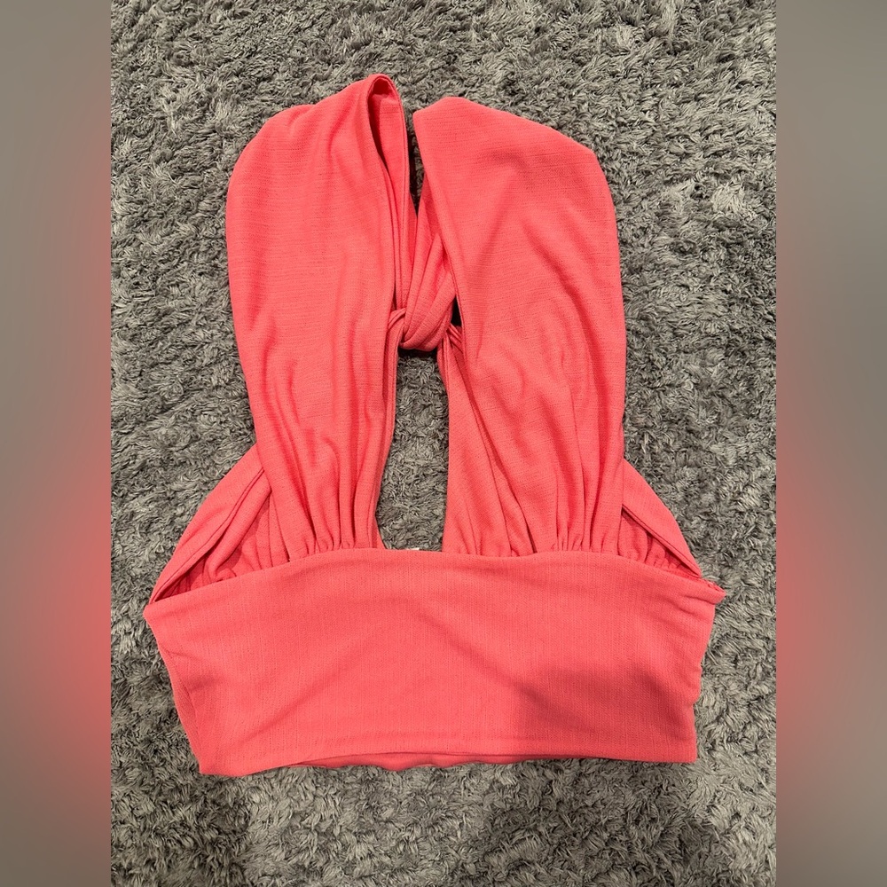 ZARA pink Ruched style corset top - Picture 6 of 6